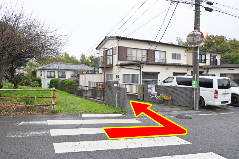 梶が谷駅からの徒歩経路案内